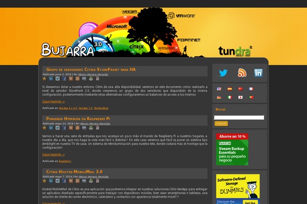 bujarra.com site used Parallax