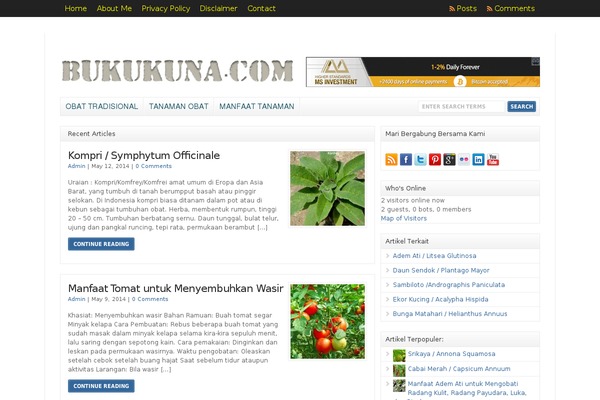 bukukuna.com site used Wp Clear321