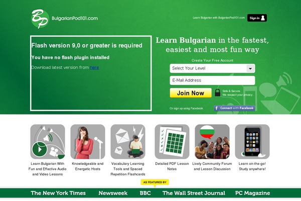 bulgarianpod101.com site used Japanesepod