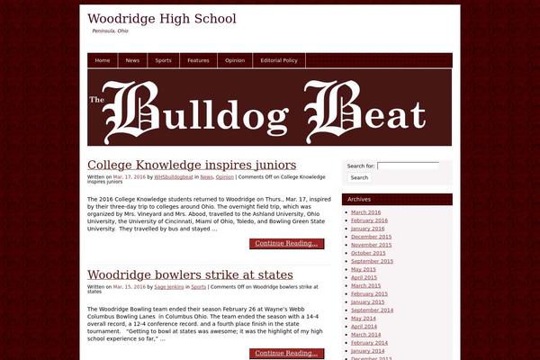 bulldogbeat.org site used Generous