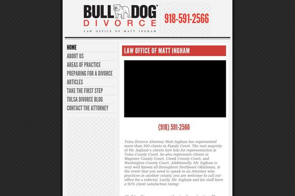 Bulldog theme site design template sample