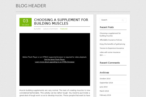 WordPress website example screenshot