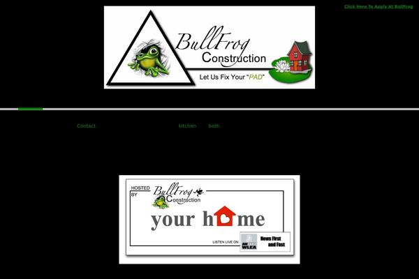 bullfrogconstructionllc.com site used Bullfrog