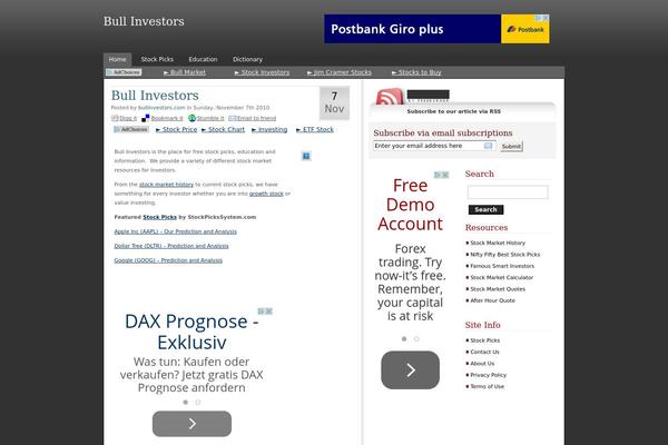 bullinvestors.com site used Bi