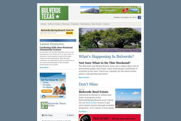 Default theme site design template sample