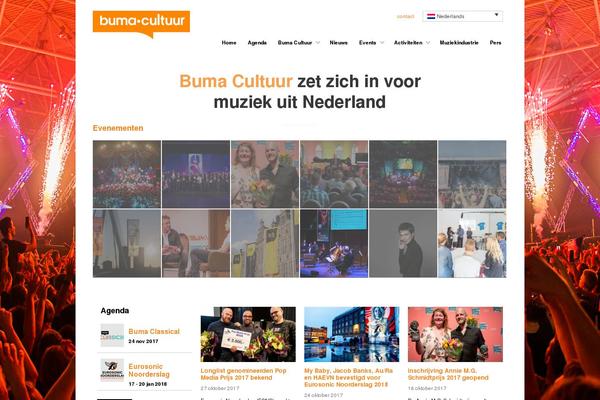 bumacultuur.nl site used Buma-cultuur
