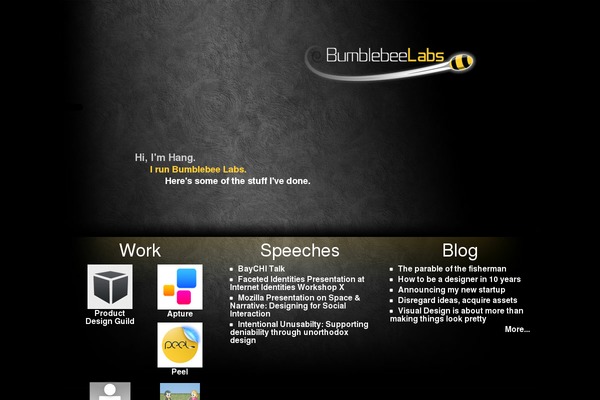 bumblebeelabs.com site used Bbtexturedtheme