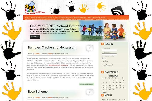 bumbles.ie site used Orangy