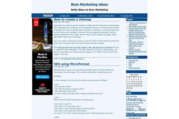 Bluesense theme site design template sample