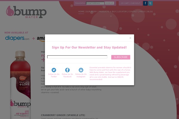 bumpwater.com site used Bumpanation