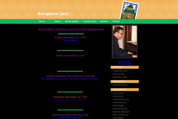 bungalowjazz.com site used Bungalowsite