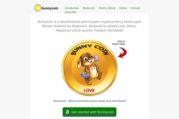 bunnycoin.org site used Bitcoin