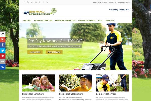 WordPress website example screenshot