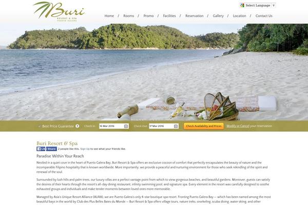 buri-resort.com site used Wp_one_theme