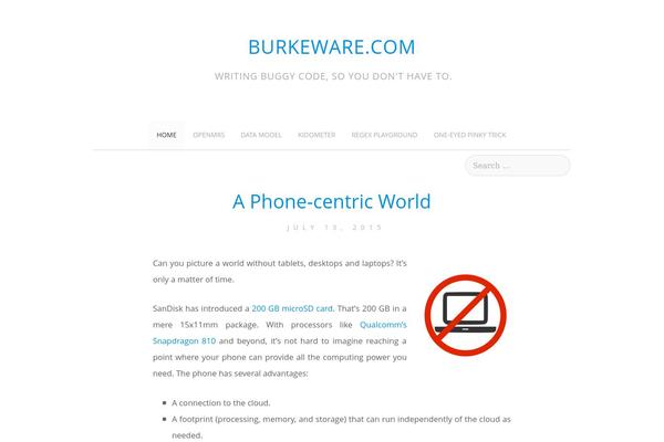 burkeware.com site used Simple-style-child