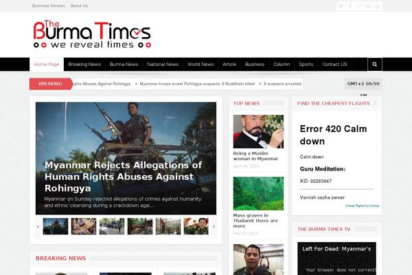 Refined Magazine theme site design template sample