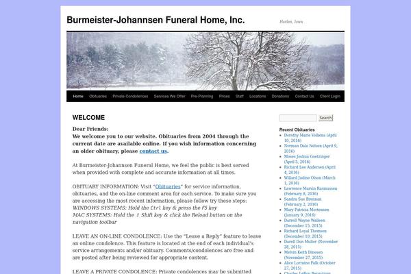 WordPress website example screenshot