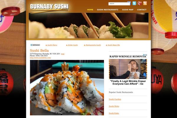 burnabysushi.com site used Sushi