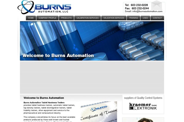 burnsautomation.com site used Webtakersit