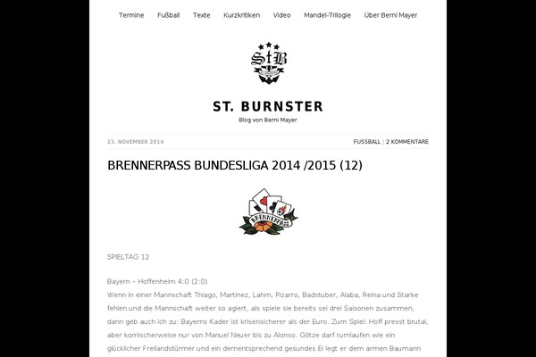 burnster.de site used Zinnia