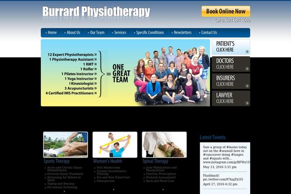 burrardphysiotherapy.com site used Burrard