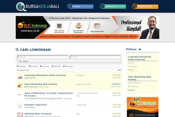 bursakerjabali.com site used Bursakerjabali