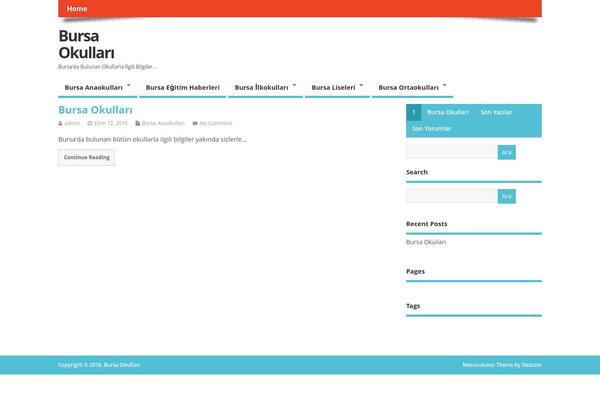 Twenty Fifteen theme site design template sample