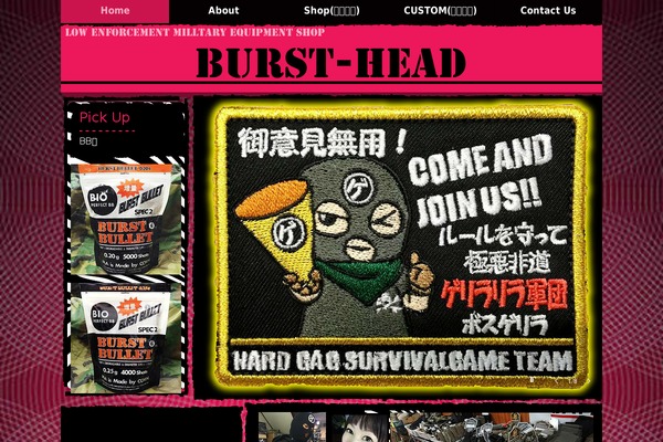 burst-head.com site used Burst-head