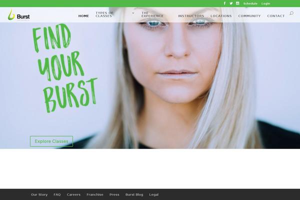 Burst theme site design template sample