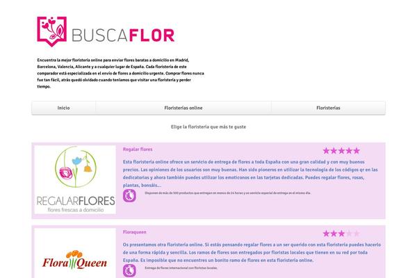buscaflor.com site used Compare-responsive