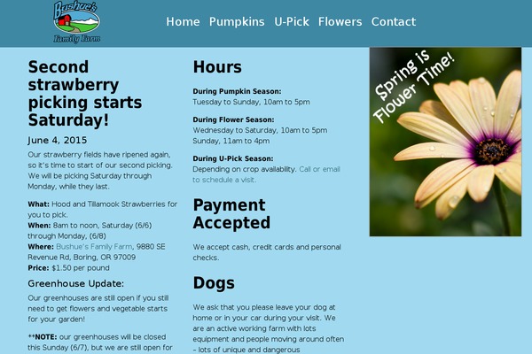 bushuefarming.com site used Bushuefamilyfarms