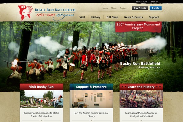 bushyrunbattlefield.com site used Itul.theme.abc