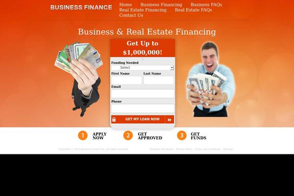 business-credit.info site used Squeeze-boss-wordpress-theme