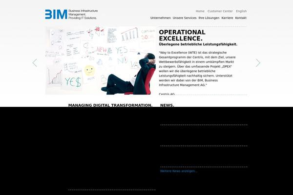 Bim theme site design template sample