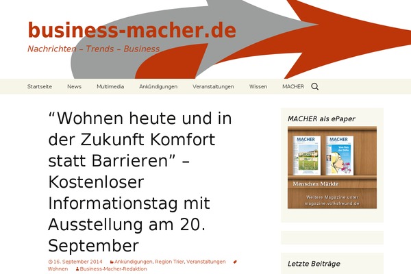 WordPress website example screenshot