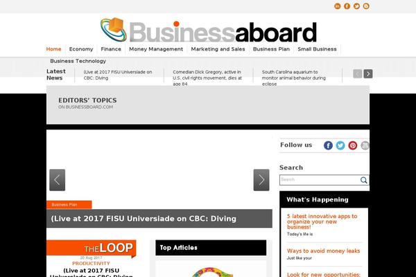 businessaboard.com site used Businessboard