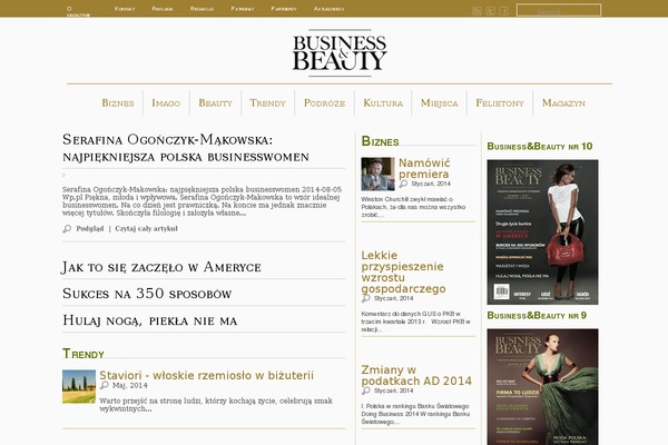 businessandbeauty.pl site used Pim