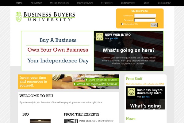 WordPress website example screenshot