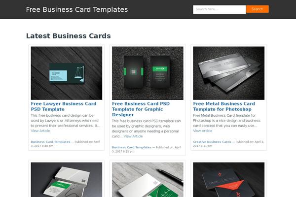 businesscards.business site used Bcards