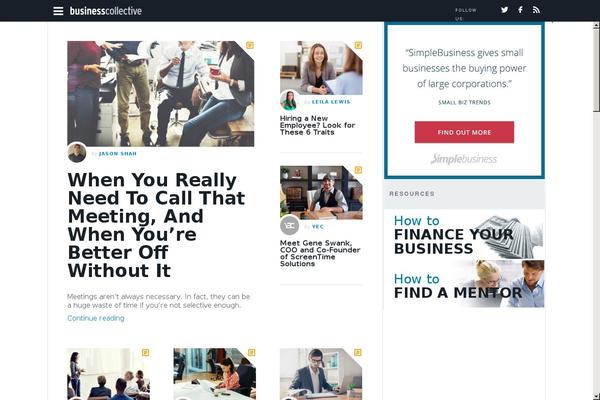 Site using Wp-plugin-businesscollective-modules plugin