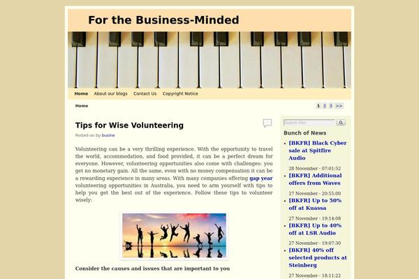 Weaver II theme site design template sample