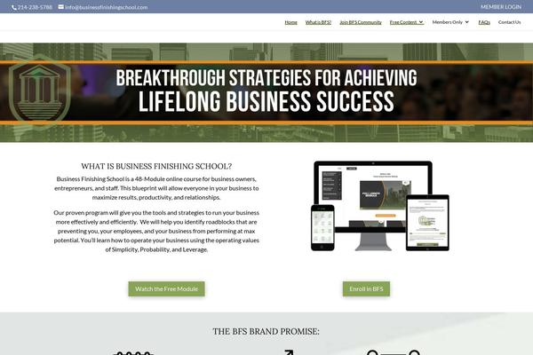 businessfinishingschool.com site used Divi-ultimate