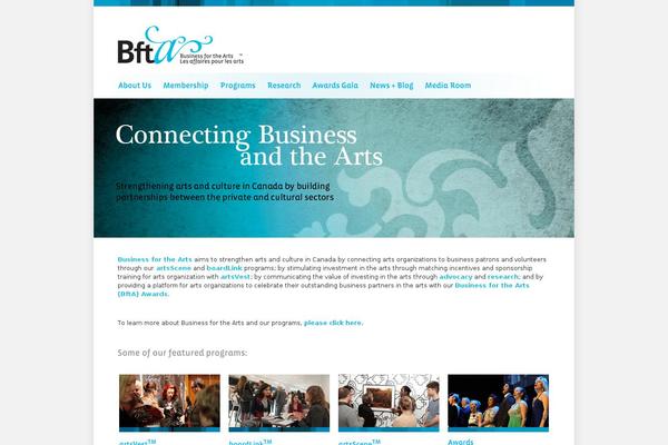 businessforthearts.org site used Artsscene