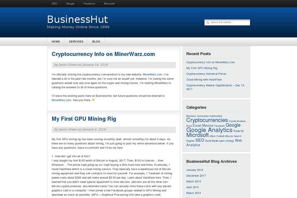 WordPress website example screenshot