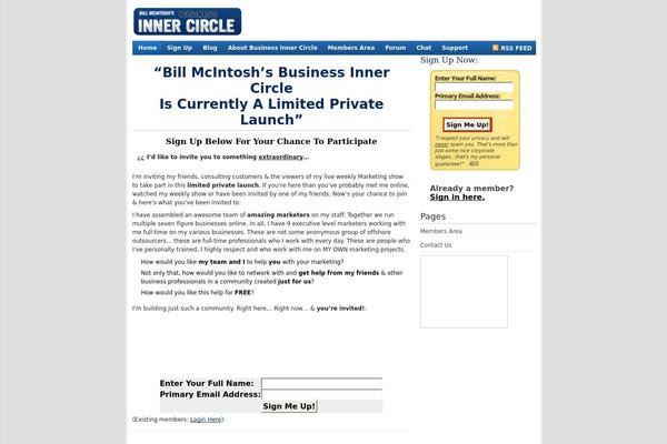 businessinnercircle.com site used Innercircle