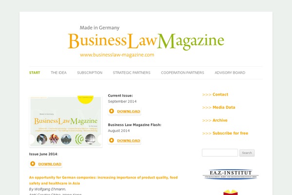 businesslaw-magazine.com site used Blm