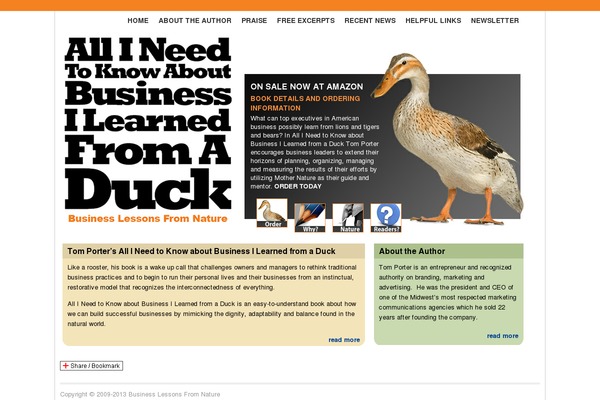 businesslessonsfromnature.com site used Duck