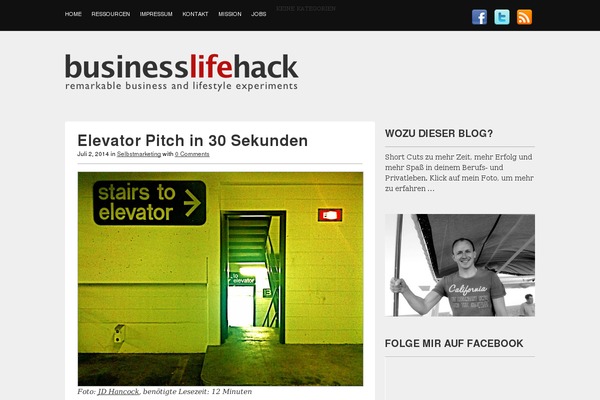 businesslifehack.de site used Standardtheme_261