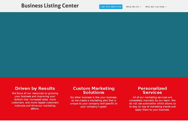 Divi Child theme site design template sample