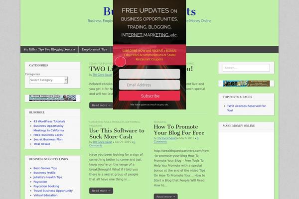 Magazine Basic theme site design template sample